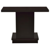  Coaster Furniture Reston 705169 Engineered Wood Pedestal Console Table - Cappuccino IMAGE 4