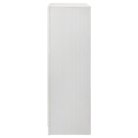  Coaster Furniture Miranda 205115 5-Drawer Bedroom Chest - White IMAGE 4