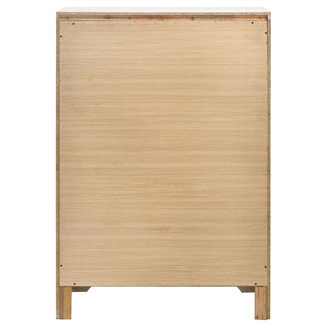  Coaster Furniture Miranda 205115 5-Drawer Bedroom Chest - White IMAGE 6