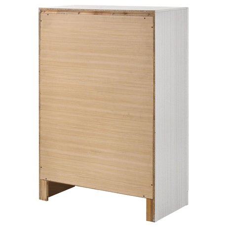  Coaster Furniture Miranda 205115 5-Drawer Bedroom Chest - White IMAGE 7