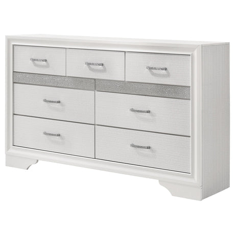  Coaster Furniture Miranda 205113 7-Drawer Dresser - White IMAGE 3