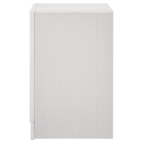  Coaster Furniture Miranda 205112 2-Drawer Nightstand - White IMAGE 4