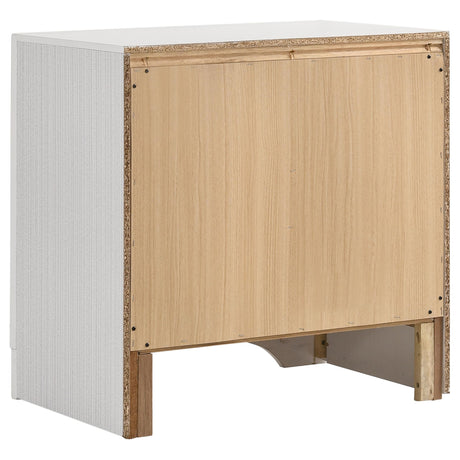  Coaster Furniture Miranda 205112 2-Drawer Nightstand - White IMAGE 6