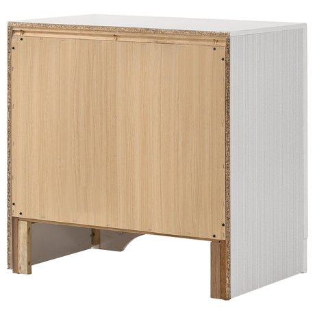  Coaster Furniture Miranda 205112 2-Drawer Nightstand - White IMAGE 7