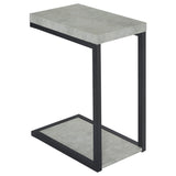  Coaster Furniture Beck 902933 Engineered Wood C-Shape Sofa Side Table - Cement IMAGE 1