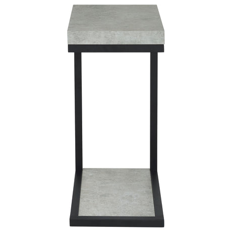 Coaster Furniture Beck 902933 Engineered Wood C-Shape Sofa Side Table - Cement IMAGE 2