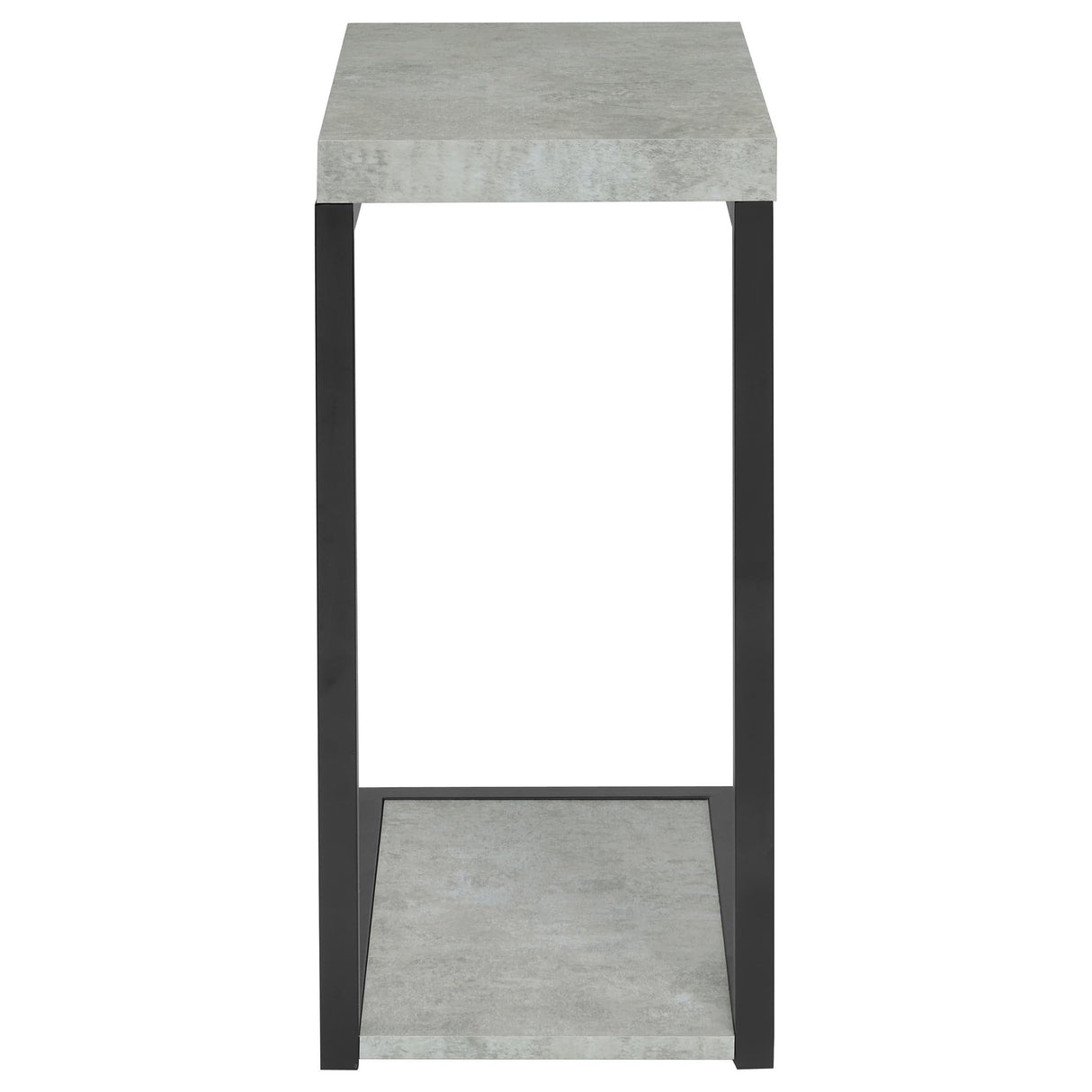  Coaster Furniture Beck 902933 Engineered Wood C-Shape Sofa Side Table - Cement IMAGE 4