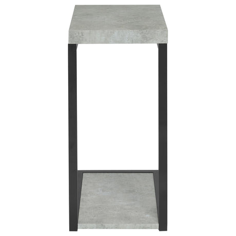  Coaster Furniture Beck 902933 Engineered Wood C-Shape Sofa Side Table - Cement IMAGE 4