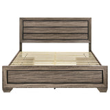  Coaster Furniture Kauffman 204190KE Wood Eastern King Storage Panel Bed - Washed Taupe IMAGE 5