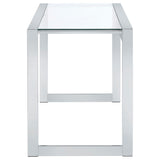  Coaster Furniture Hartford 800746 47-inch Glass Top Writing Desk - Chrome IMAGE 4