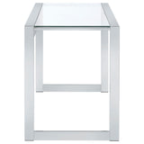  Coaster Furniture Hartford 800746 47-inch Glass Top Writing Desk - Chrome IMAGE 8