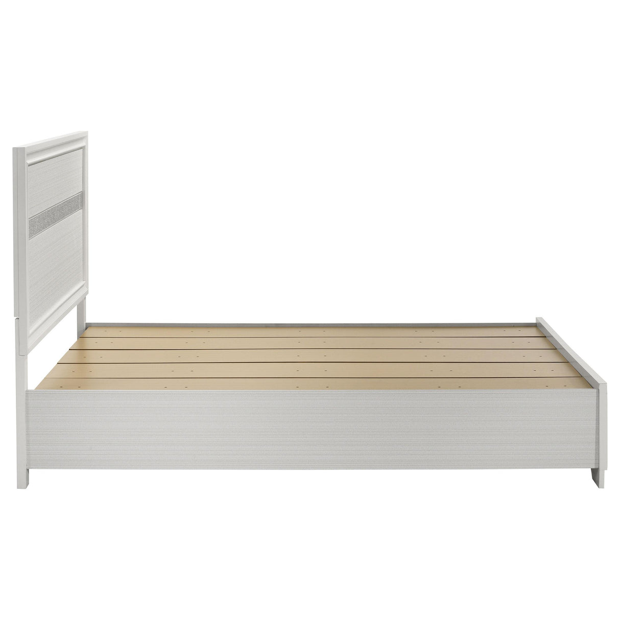  Coaster Furniture Miranda 205111Q 51-inch Wood Queen Storage Panel Bed - White IMAGE 5