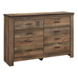  Signature Design by Ashley Trinell 6-Drawer Dresser B446-31 IMAGE 1