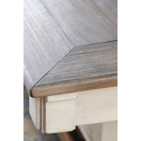  Signature Design by Ashley Bolanburg Counter Height Dining Table with Pedestal Base D647-32 IMAGE 3