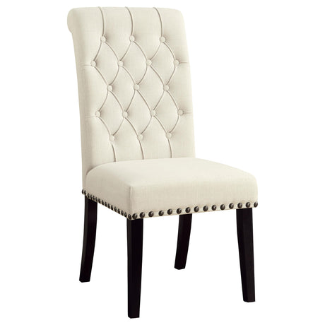  Coaster Furniture Alana 190162 Fabric Upholstered Dining Side Chair - Beige (Set of 2) IMAGE 1