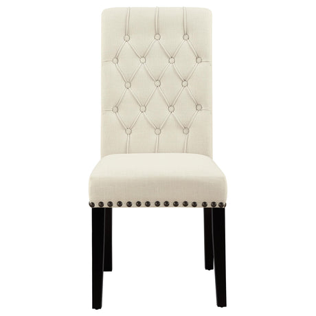  Coaster Furniture Alana 190162 Fabric Upholstered Dining Side Chair - Beige (Set of 2) IMAGE 2