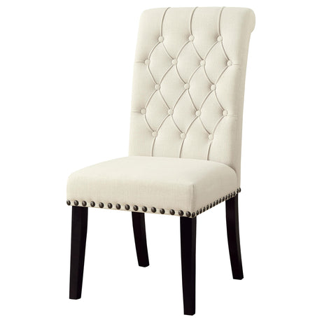  Coaster Furniture Alana 190162 Fabric Upholstered Dining Side Chair - Beige (Set of 2) IMAGE 3
