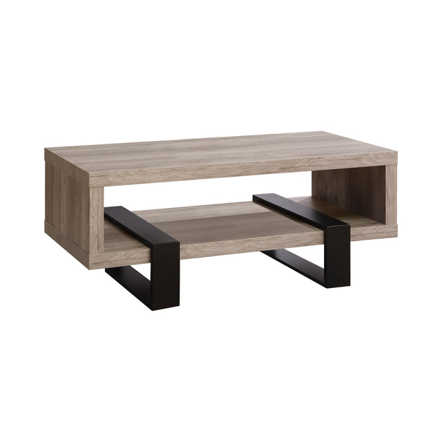  Coaster Furniture Dinard 720878 Engineered Wood Coffee Table - Grey Driftwood IMAGE 1
