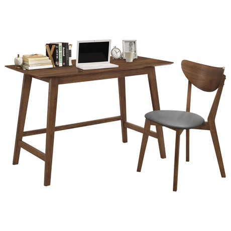  Coaster Furniture Karri 801095 2-piece Home Office Computer Desk and Chair Set - Walnut IMAGE 1