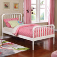  Coaster Furniture Jones 400415T Wood Twin Open Frame Bed - White IMAGE 1