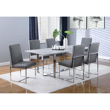  Coaster Furniture Mackinnon 107143 Upholstered Dining Side Chair - Grey (Set of 2) IMAGE 10