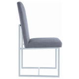  Coaster Furniture Mackinnon 107143 Upholstered Dining Side Chair - Grey (Set of 2) IMAGE 7