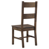  Coaster Furniture Coleman 107042 Dining Side Chair - Rustic Golden Brown (Set of 2) IMAGE 2