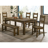 Coaster Furniture Coleman 107042 Dining Side Chair - Rustic Golden Brown (Set of 2) IMAGE 5