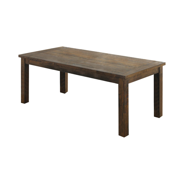  Coaster Furniture Coleman 107041 Rectangular 79-inch Dining Table - Rustic Golden Brown IMAGE 1