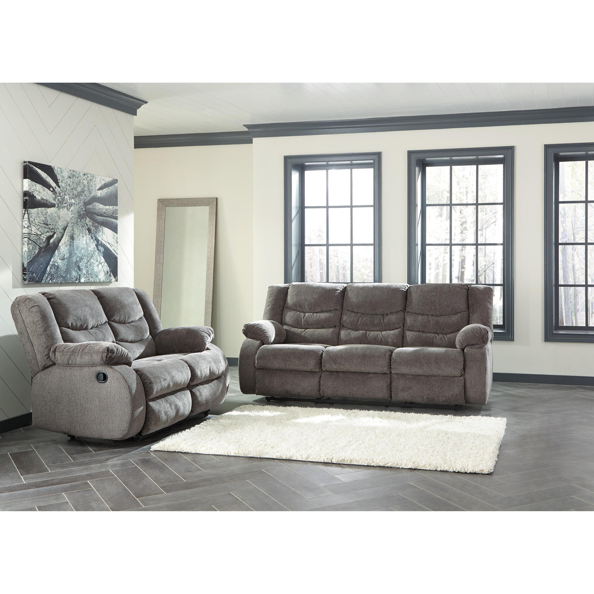  Signature Design by Ashley Tulen Reclining Fabric Loveseat 9860686 IMAGE 7
