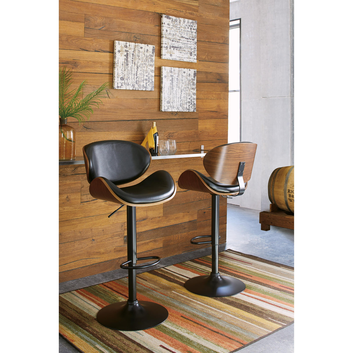 Signature Design by Ashley Bellatier Adjustable Height Stool D120-530 IMAGE 5