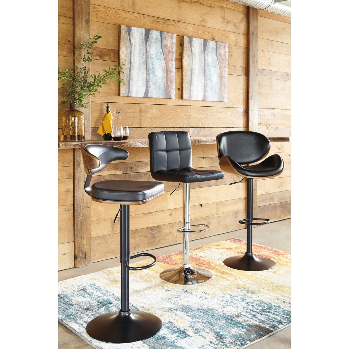  Signature Design by Ashley Bellatier Adjustable Height Stool D120-530 IMAGE 6