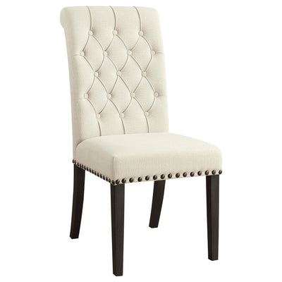  Coaster Furniture Alana 107286 Fabric Upholstered Dining Side Chair - Beige (Set of 2) IMAGE 1