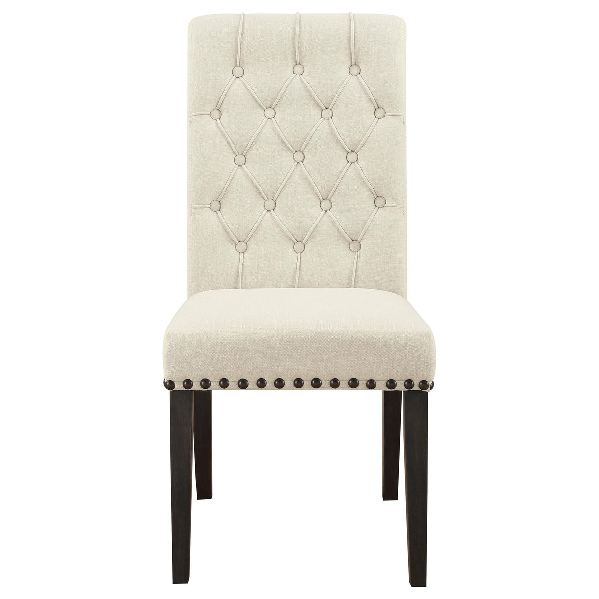  Coaster Furniture Alana 107286 Fabric Upholstered Dining Side Chair - Beige (Set of 2) IMAGE 2