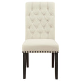  Coaster Furniture Alana 107286 Fabric Upholstered Dining Side Chair - Beige (Set of 2) IMAGE 2