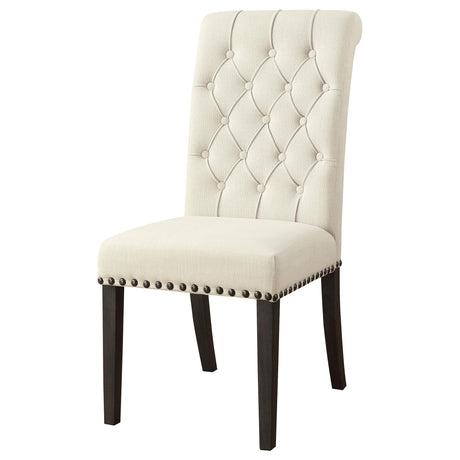  Coaster Furniture Alana 107286 Fabric Upholstered Dining Side Chair - Beige (Set of 2) IMAGE 3