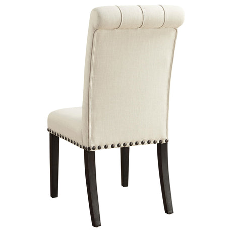 Coaster Furniture Alana 107286 Fabric Upholstered Dining Side Chair - Beige (Set of 2) IMAGE 5