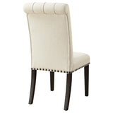  Coaster Furniture Alana 107286 Fabric Upholstered Dining Side Chair - Beige (Set of 2) IMAGE 6