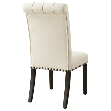  Coaster Furniture Alana 107286 Fabric Upholstered Dining Side Chair - Beige (Set of 2) IMAGE 6