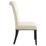  Coaster Furniture Alana 107286 Fabric Upholstered Dining Side Chair - Beige (Set of 2) IMAGE 7