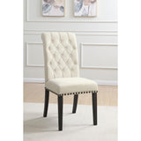  Coaster Furniture Alana 107286 Fabric Upholstered Dining Side Chair - Beige (Set of 2) IMAGE 8