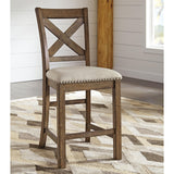  Signature Design by Ashley Moriville Counter Height Stool D631-124 IMAGE 2