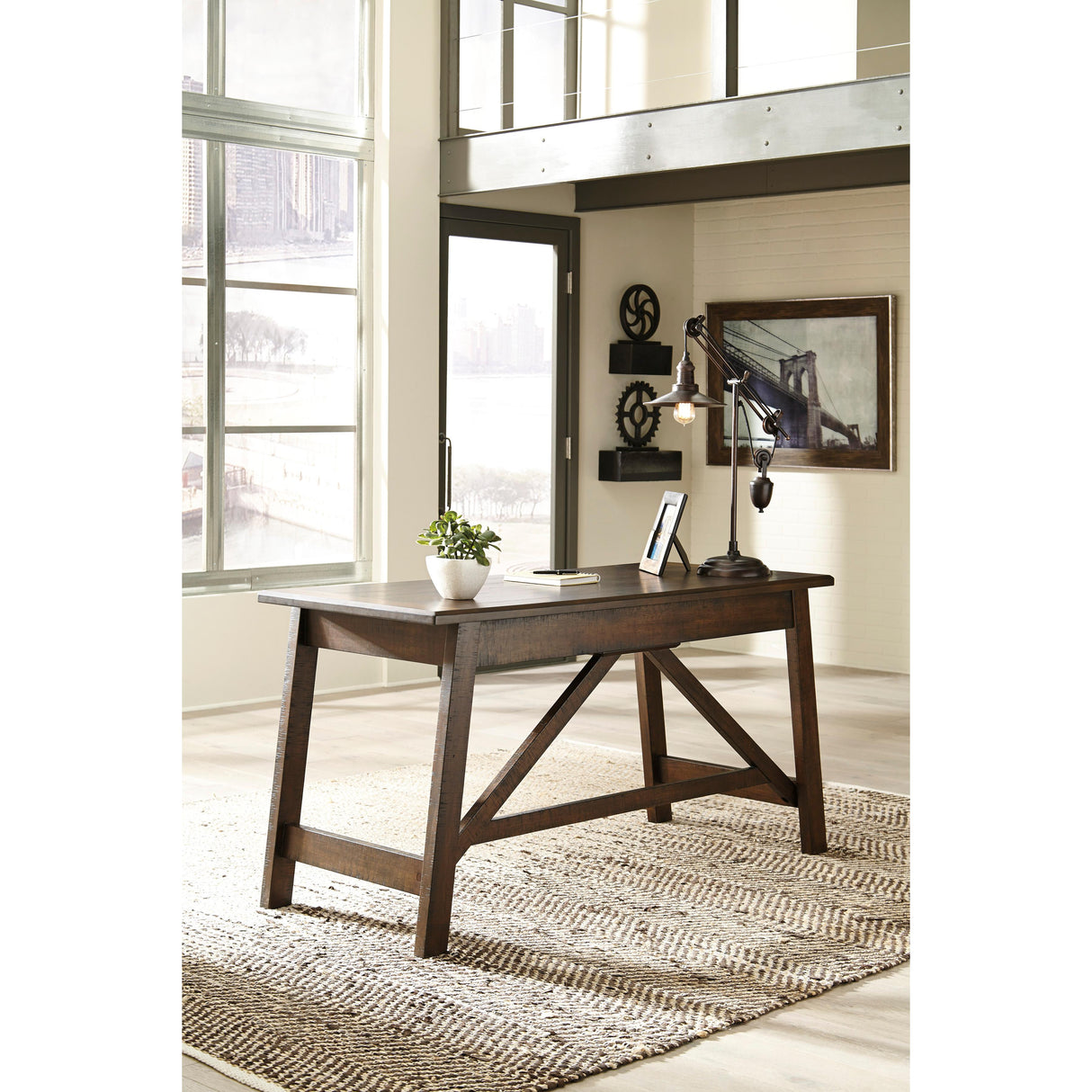  Signature Design by Ashley Baldridge H675-44 Home Office Large Leg Desk IMAGE 3