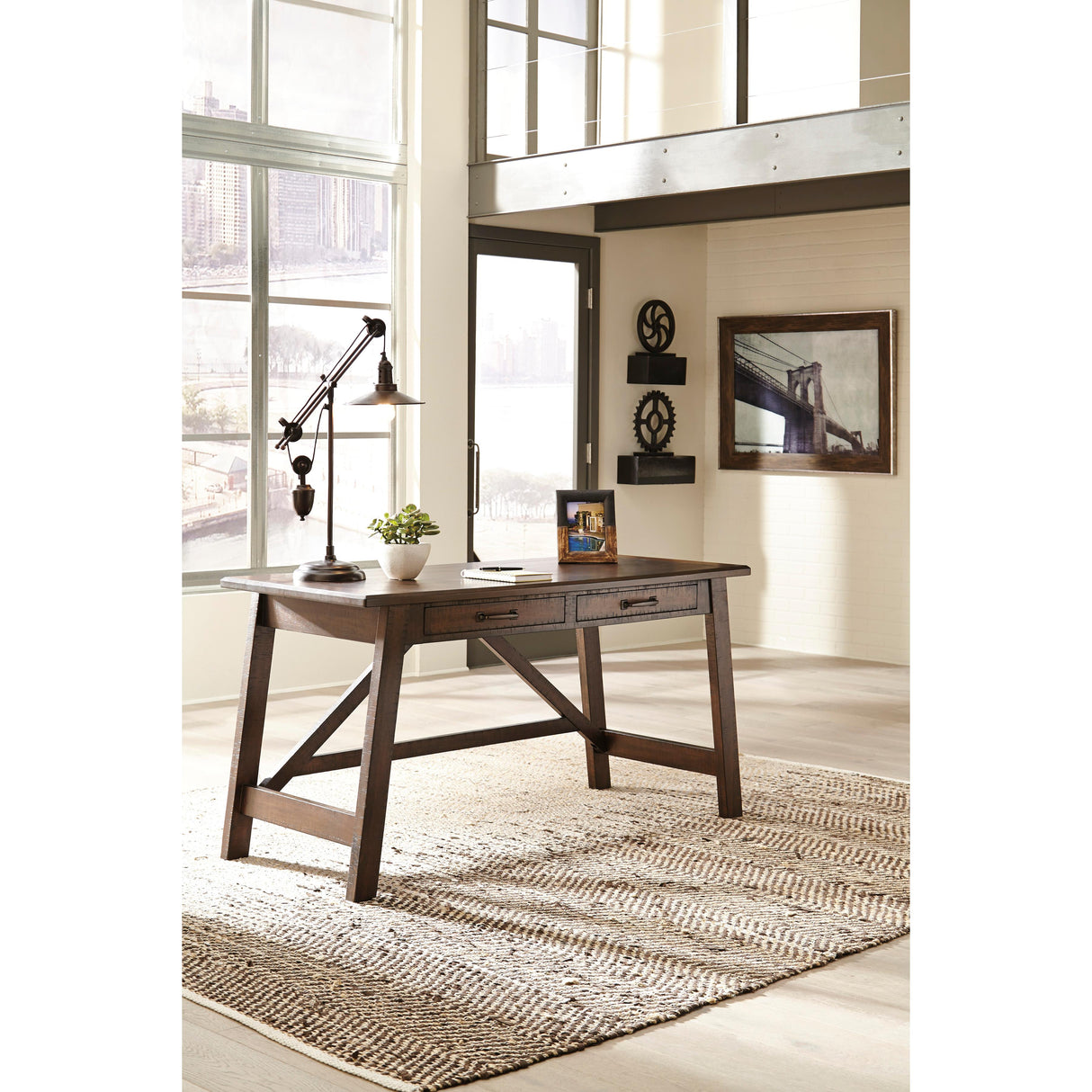  Signature Design by Ashley Baldridge H675-44 Home Office Large Leg Desk IMAGE 4