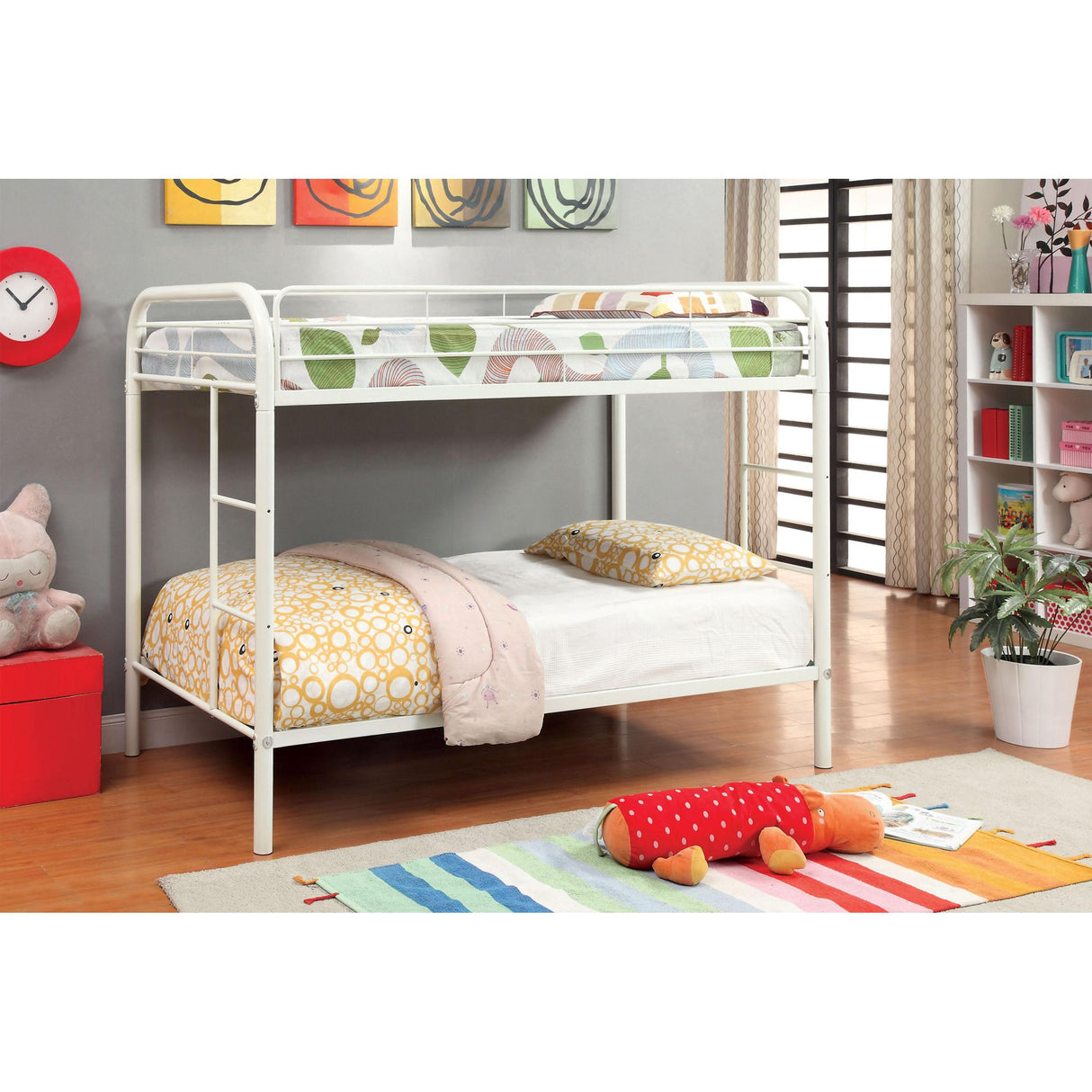  Furniture of America Kids Beds Bunk Bed CM-BK1032-WH IMAGE 4