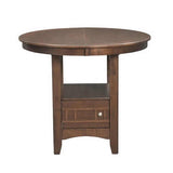  Elements International Round Max Counter Height Dining Table with Pedestal Base DMX100DT IMAGE 1