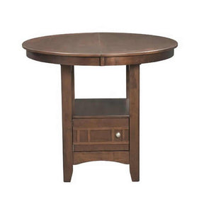  Elements International Round Max Counter Height Dining Table with Pedestal Base DMX100DT IMAGE 1