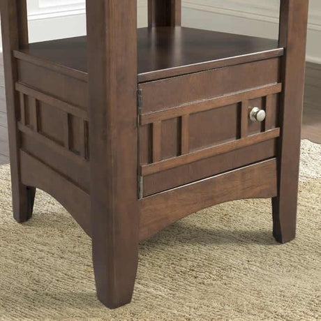  Elements International Round Max Counter Height Dining Table with Pedestal Base DMX100DT IMAGE 7