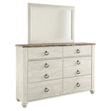  Signature Design by Ashley Willowton 6-Drawer Dresser with Mirror B267-31/B267-36 IMAGE 1