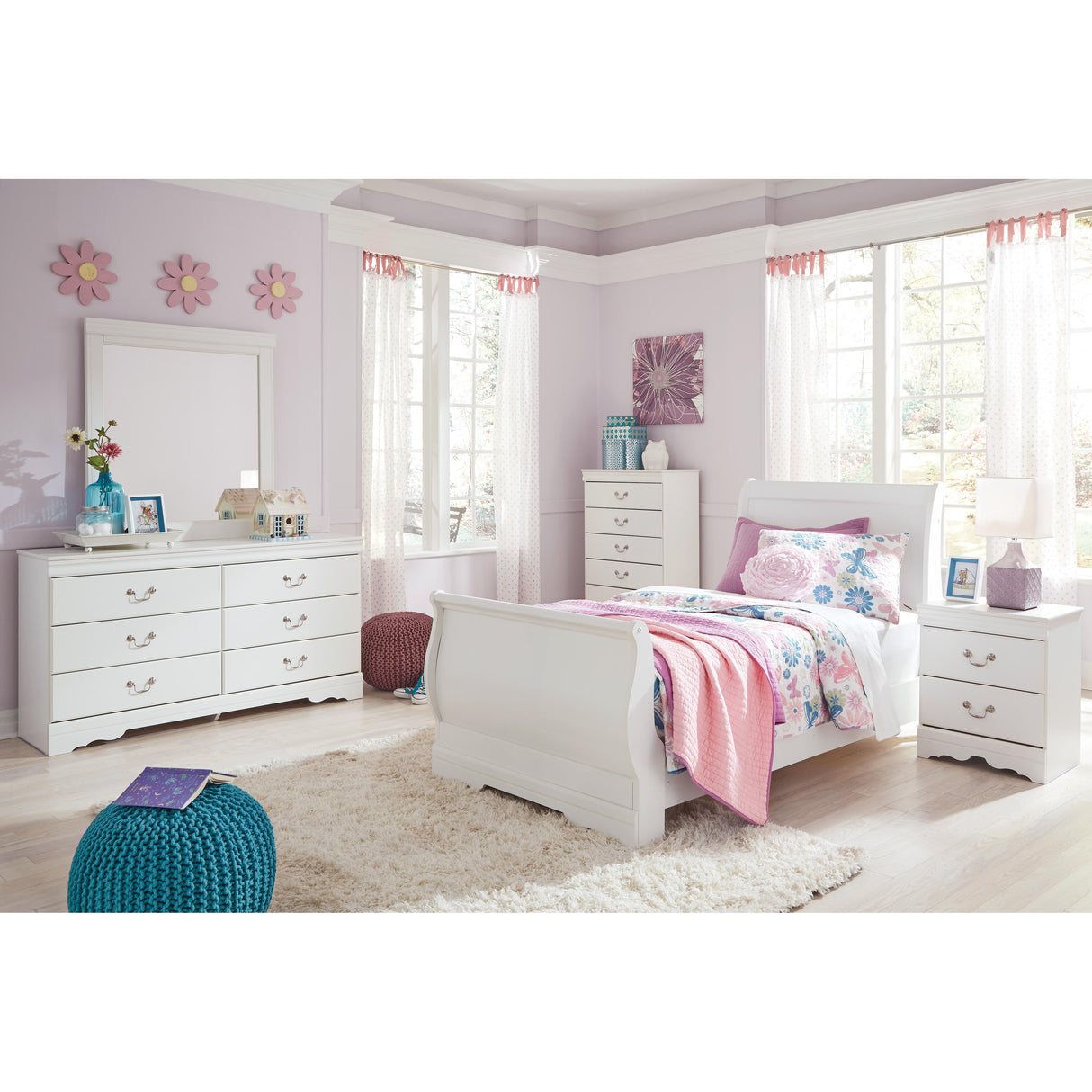  Signature Design by Ashley Anarasia 2-Drawer Nightstand B129-92 IMAGE 4